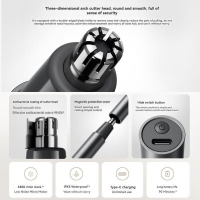 Xiaomi Nose Hair Trimmer Black (BHR8997EU)